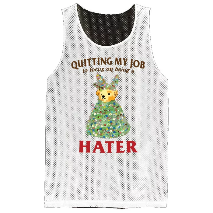 Quitting My Job To Focus On Being A Hater Mesh Reversible Basketball Jersey Tank