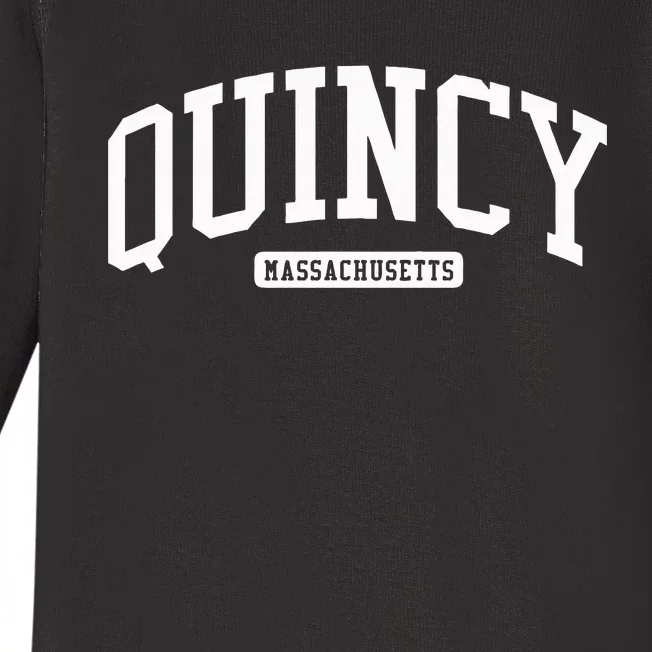 Quincy Massachusetts Ma College Style Baby Long Sleeve Bodysuit