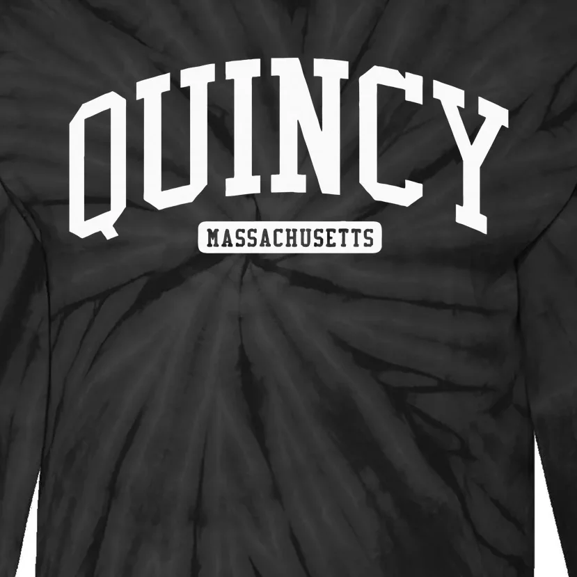 Quincy Massachusetts Ma College Style Tie-Dye Long Sleeve Shirt