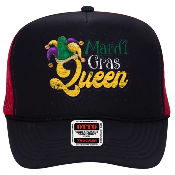 Queen Masquerade Party Costume Gift Mardi Gras Gift High Crown Mesh Trucker Hat