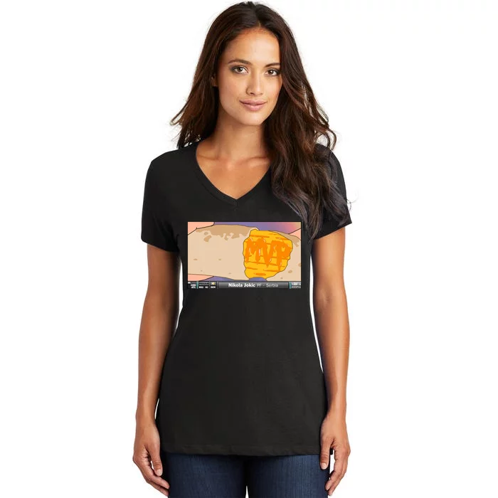 Quesarito Mvp Women's V-Neck T-Shirt