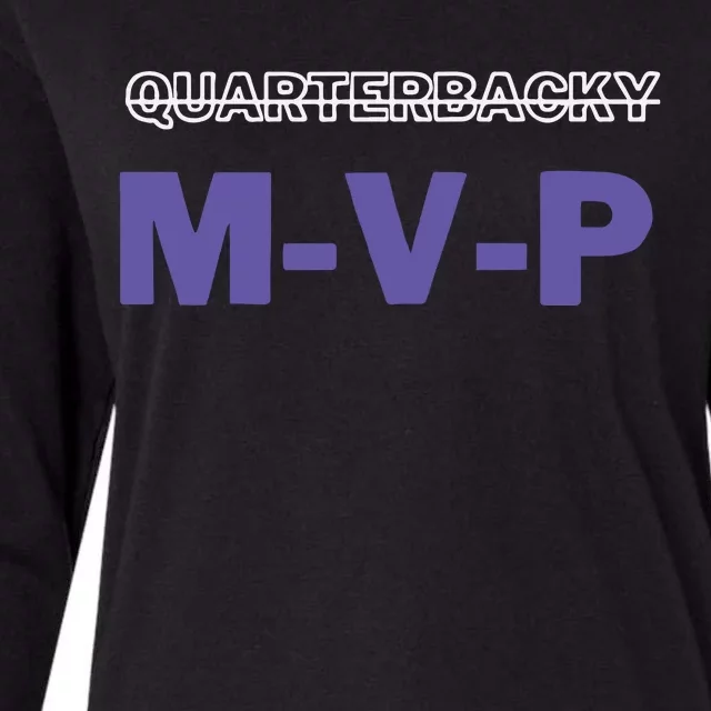 Quarterbacky Mvp Womens Cotton Relaxed Long Sleeve T-Shirt