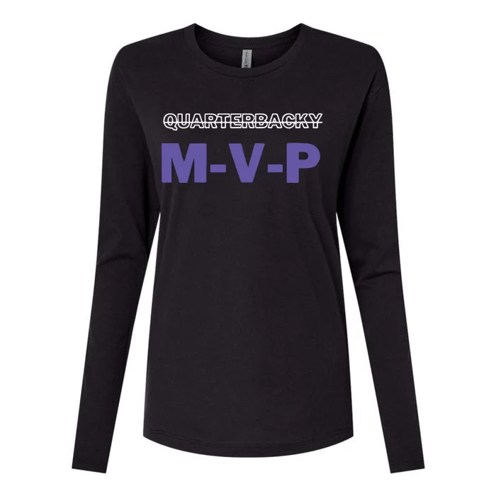 Quarterbacky Mvp Womens Cotton Relaxed Long Sleeve T-Shirt