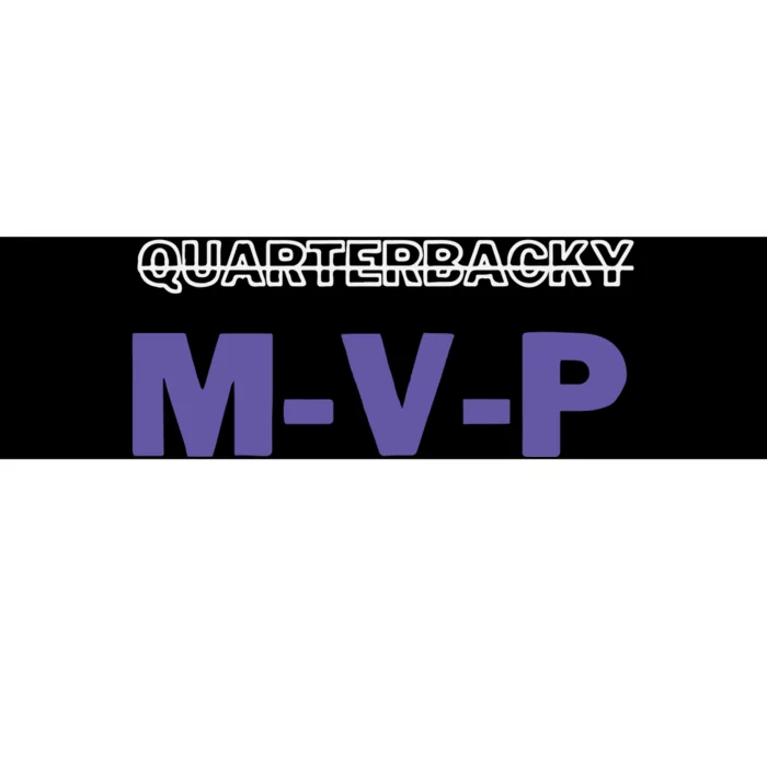 Quarterbacky Mvp Bumper Sticker