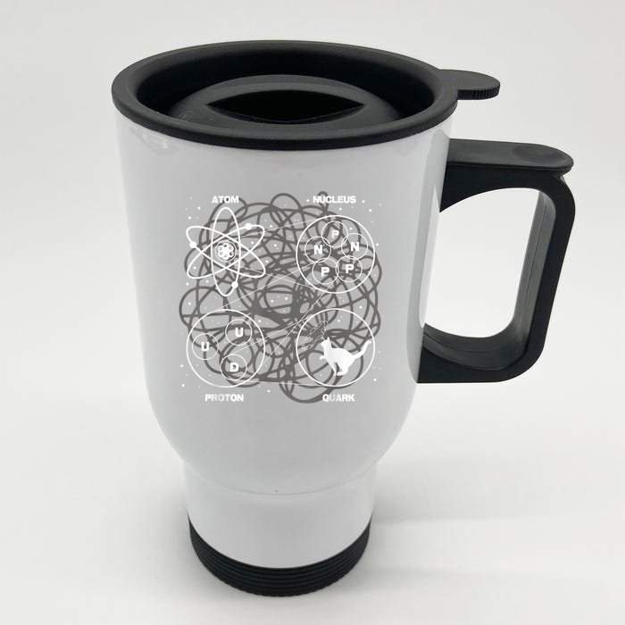 Quantum Mechanics String Theory Physicist Science Lover Front & Back Stainless Steel Travel Mug