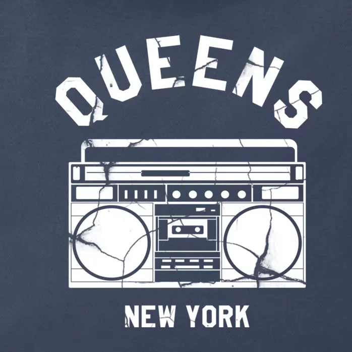 Queens NY Gifts New York NYC Boombox Zip Tote Bag