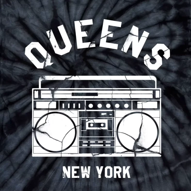 Queens Ny Gifts New York Nyc Boombox Tie-Dye T-Shirt