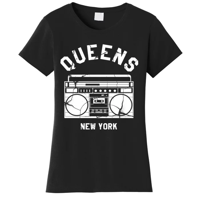 Queens Ny Gifts New York Nyc Boombox Women's T-Shirt