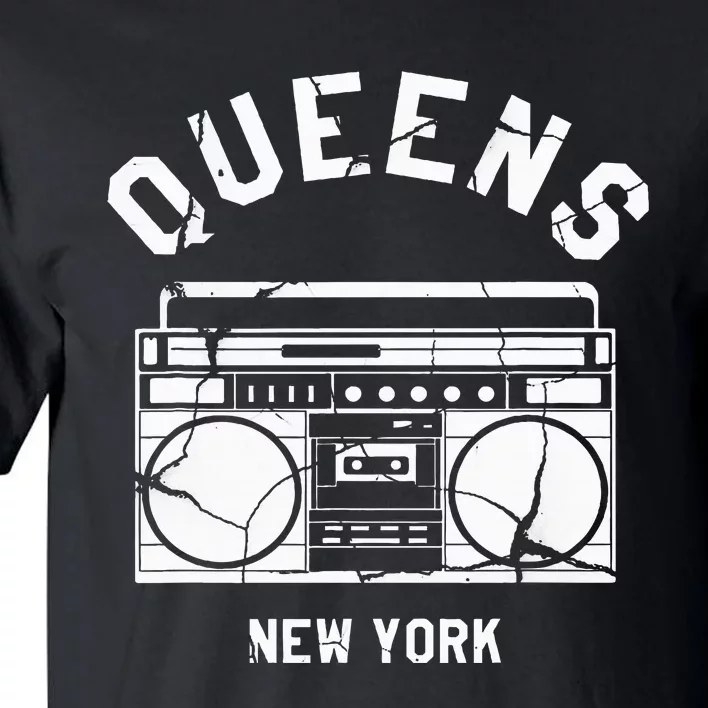 Queens Ny Gifts New York Nyc Boombox Tall T-Shirt