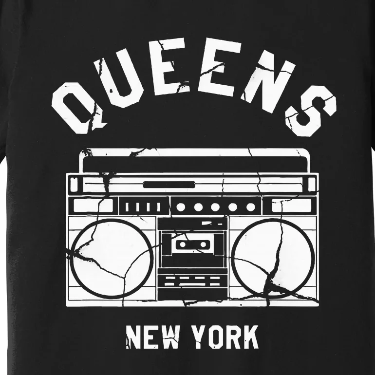 Queens Ny Gifts New York Nyc Boombox Premium T-Shirt