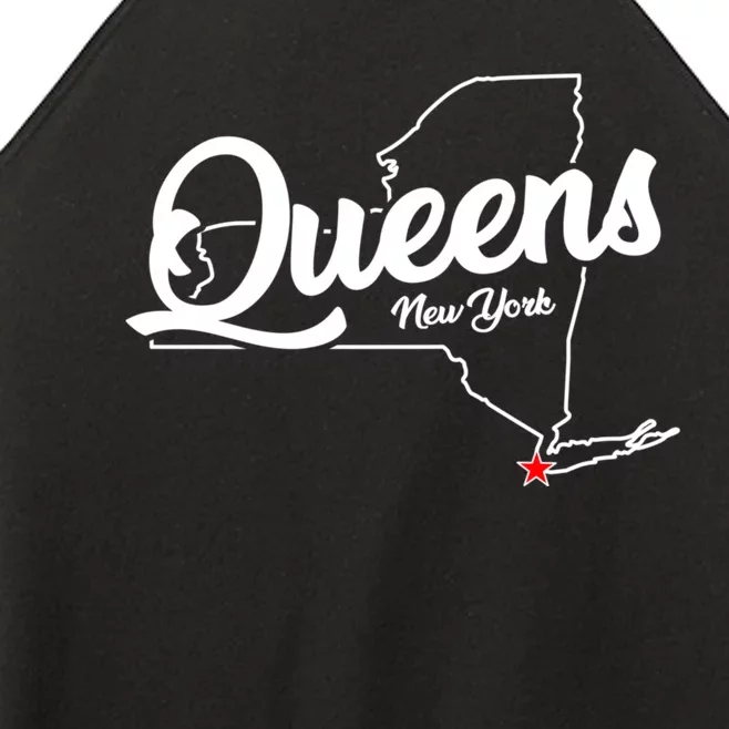 Queens Ny New York Nyc Gifts Souvenirs Women’s Perfect Tri Rocker Tank