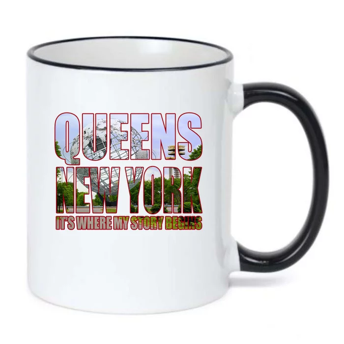 Queen New York It's Where My Story Begins Black Color Changing Mug