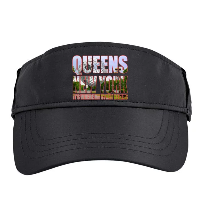 Queen New York It's Where My Story Begins Adult Drive Performance Visor