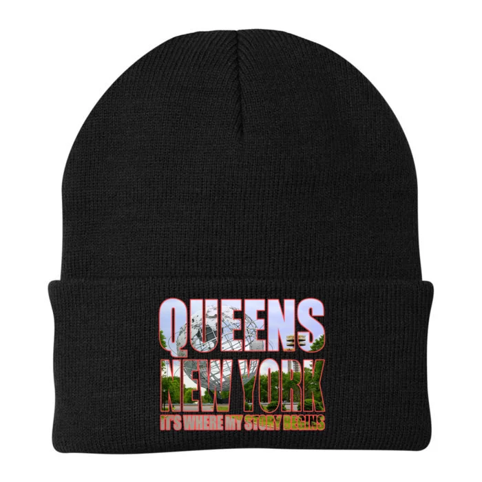 Queen New York It's Where My Story Begins Knit Cap Winter Beanie