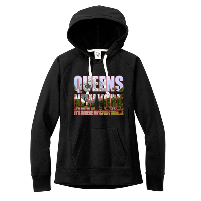 Queen New York It's Where My Story Begins Women's Fleece Hoodie