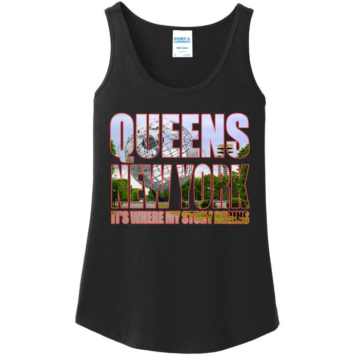 Queen New York It's Where My Story Begins Ladies Essential Tank