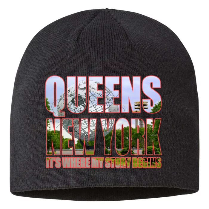 Queen New York It's Where My Story Begins 8 1/2in Sustainable Knit Beanie