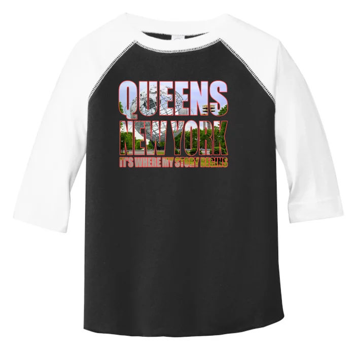 Queen New York It's Where My Story Begins Toddler Fine Jersey T-Shirt