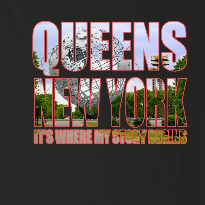 Queen New York It's Where My Story Begins Toddler Long Sleeve Shirt