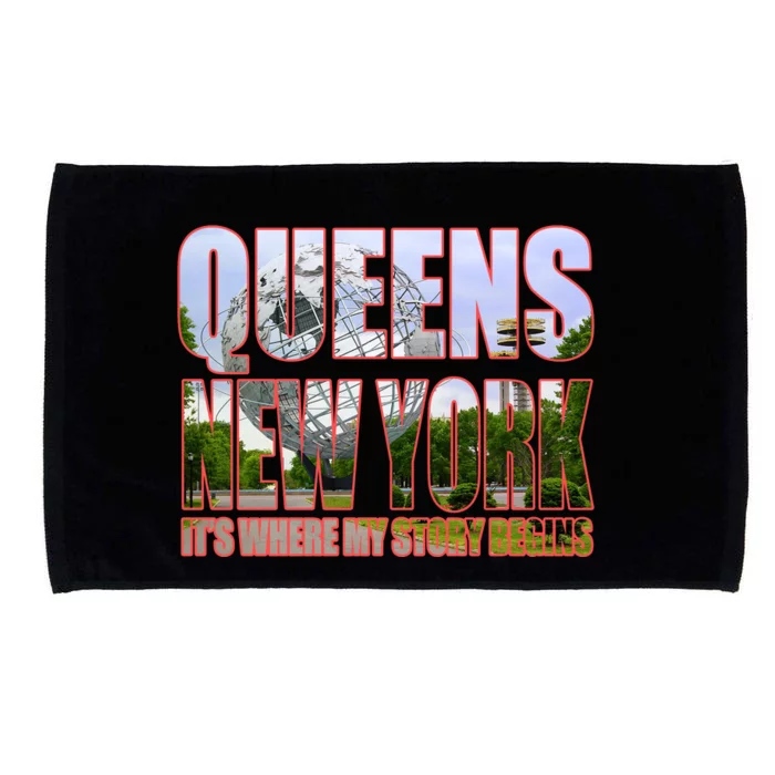 Queen New York It's Where My Story Begins Microfiber Hand Towel