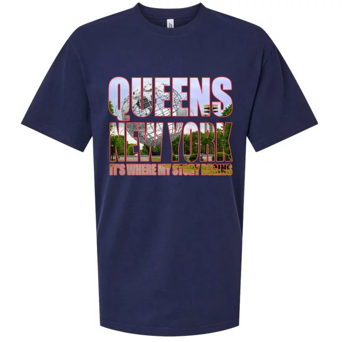 Queen New York It's Where My Story Begins Sueded Cloud Jersey T-Shirt