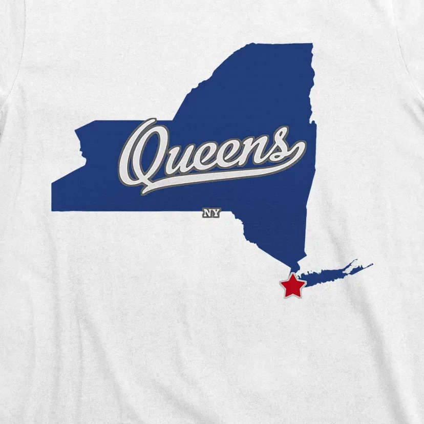 Queens New York Ny Map T-Shirt