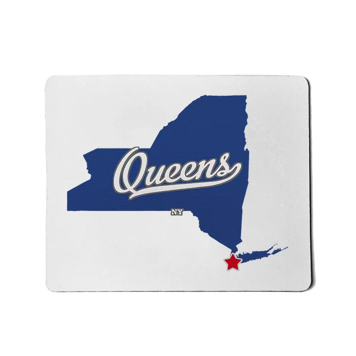 Queens New York Ny Map Mousepad