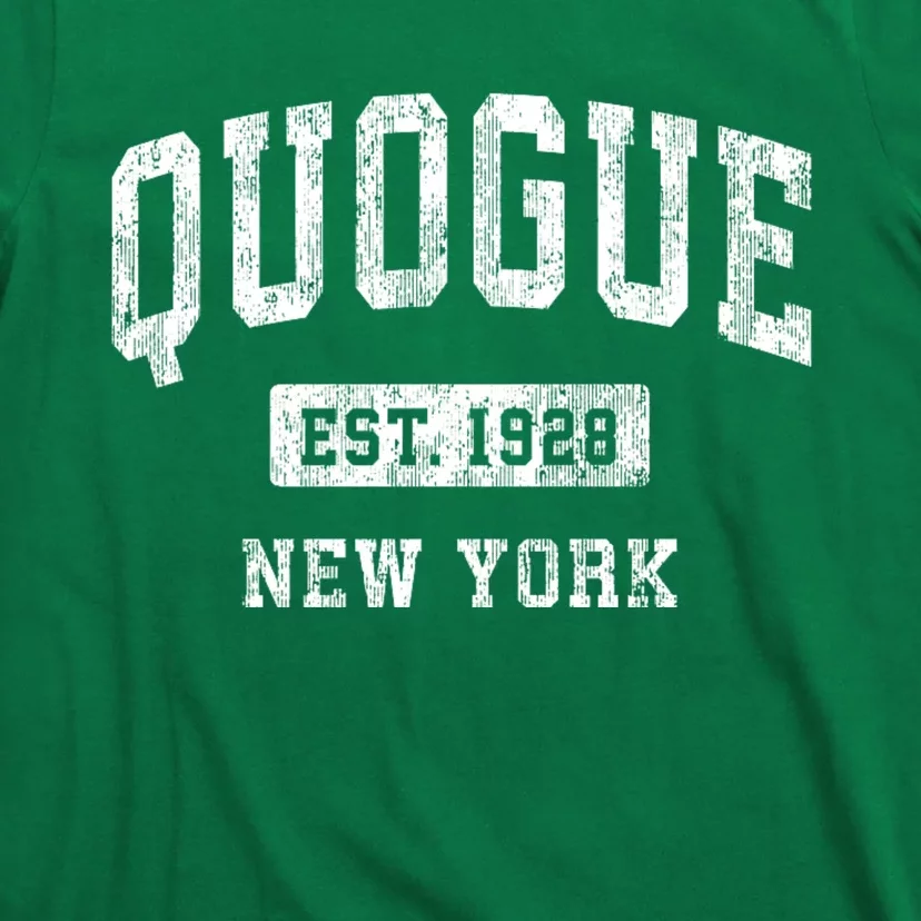 Quogue New York Ny Vintage Athletic Sports T-Shirt