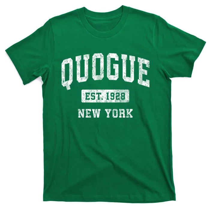 Quogue New York Ny Vintage Athletic Sports T-Shirt