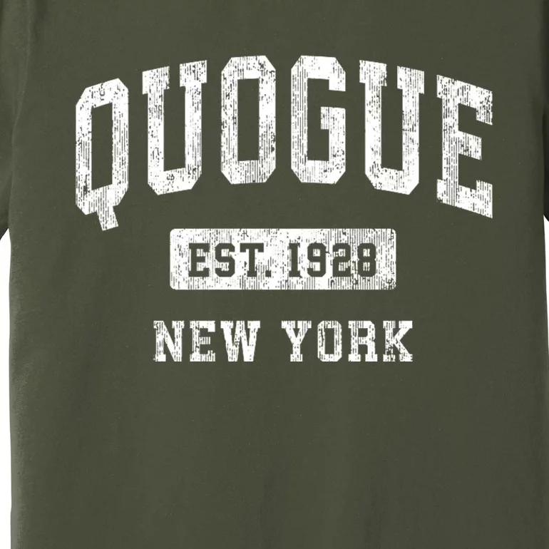 Quogue New York Ny Vintage Athletic Sports Premium T-Shirt