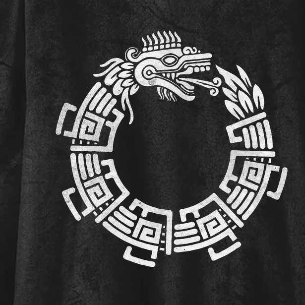 Quetzalcoatl Ouroboros Aztec Serpent Mayan Inca Toltec Hooded Wearable Blanket