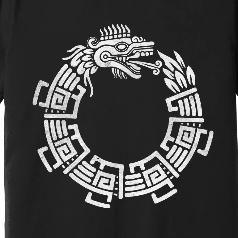 Quetzalcoatl Ouroboros Aztec Serpent Mayan Inca Toltec Premium T-Shirt