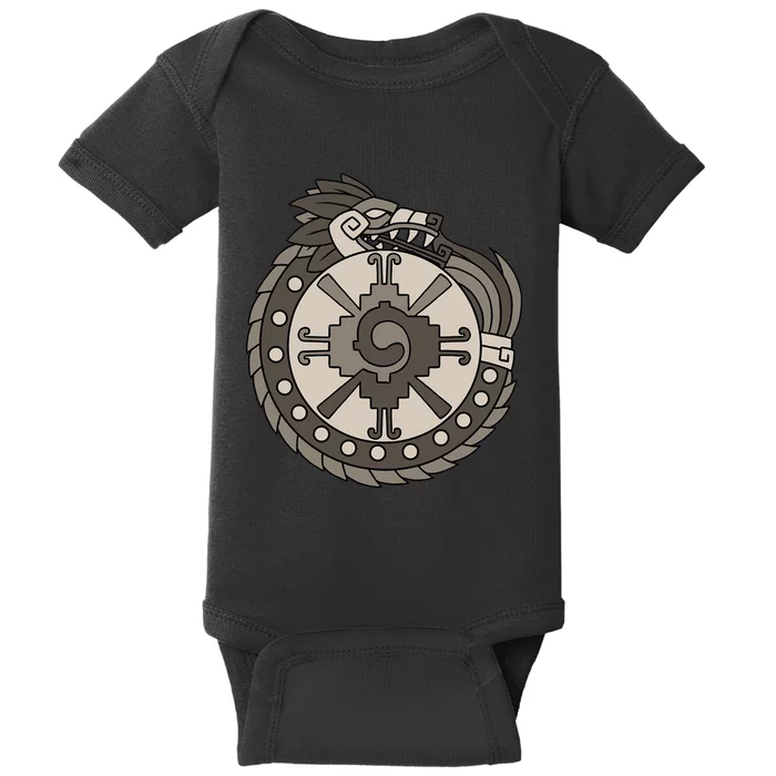 Quetzalcoatl Ouroboros Aztec Ancient Mayan Inca Toltec Baby Bodysuit