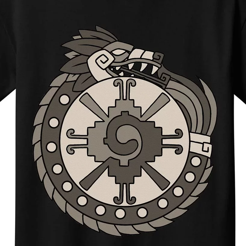 Quetzalcoatl Ouroboros Aztec Ancient Mayan Inca Toltec Kids T-Shirt