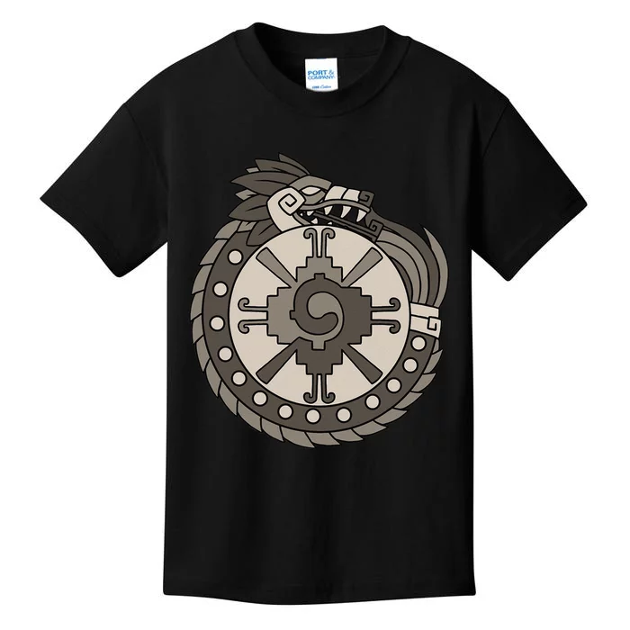 Quetzalcoatl Ouroboros Aztec Ancient Mayan Inca Toltec Kids T-Shirt