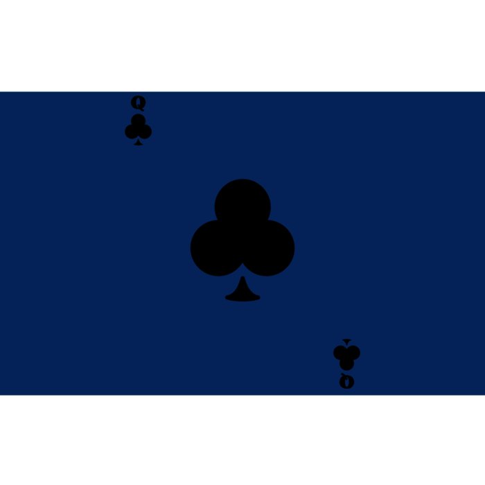 Queen Of Clubs Card Playing Card Poker Costume Card Bumper Sticker