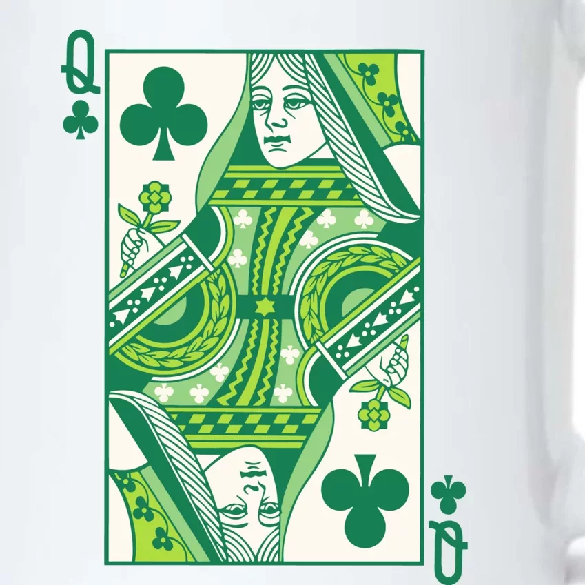 Queen Of Clubs Saint PatrickS Day Black Color Changing Mug