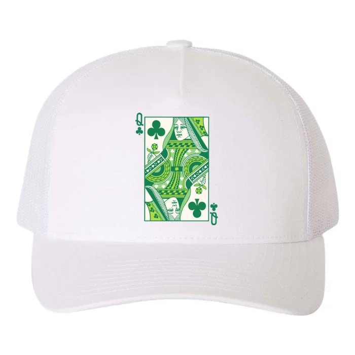 Queen Of Clubs Saint PatrickS Day Yupoong Adult 5-Panel Trucker Hat