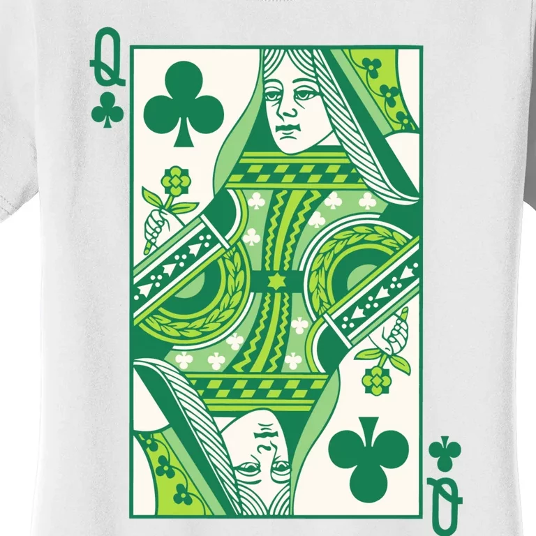 Queen Of Clubs Saint PatrickS Day Women's T-Shirt