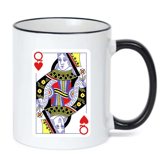 Queen Of Hearts Playing Cards Halloween Costume Casino Easy Great Gift Black Color Changing Mug