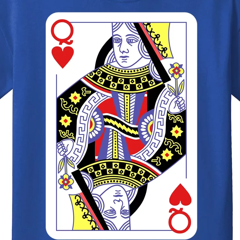 Queen Of Hearts Playing Cards Halloween Costume Casino Easy Great Gift Kids T-Shirt