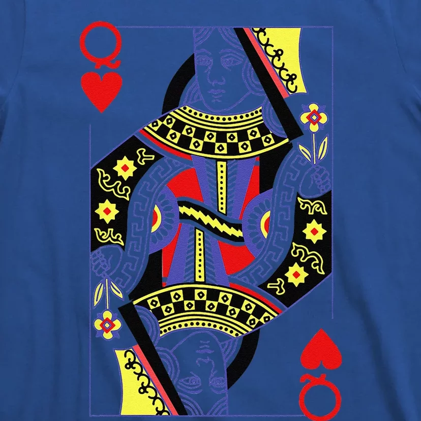 Queen Of Hearts Deck Of Cards Playing Cards Halloween Poker T-Shirt