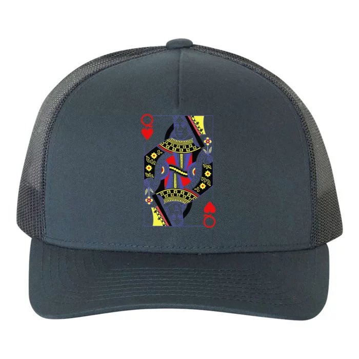 Queen Of Hearts Deck Of Cards Playing Cards Halloween Poker Yupoong Adult 5-Panel Trucker Hat