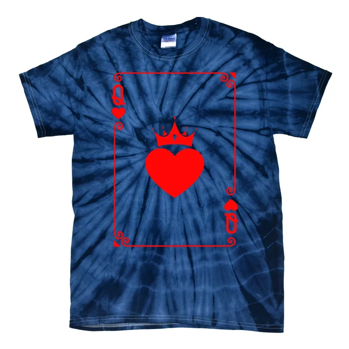 Queen Of Heart King And Queen Easy Couple Halloween Costume Tie-Dye T-Shirt