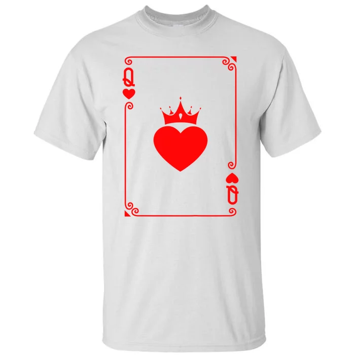 Queen Of Heart King And Queen Easy Couple Halloween Costume Tall T-Shirt