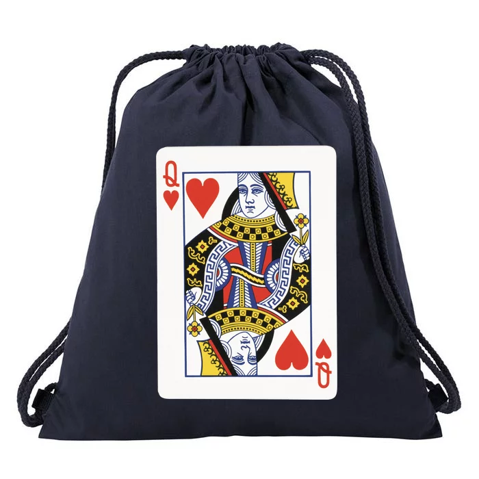 Queen Of Hearts Drawstring Bag