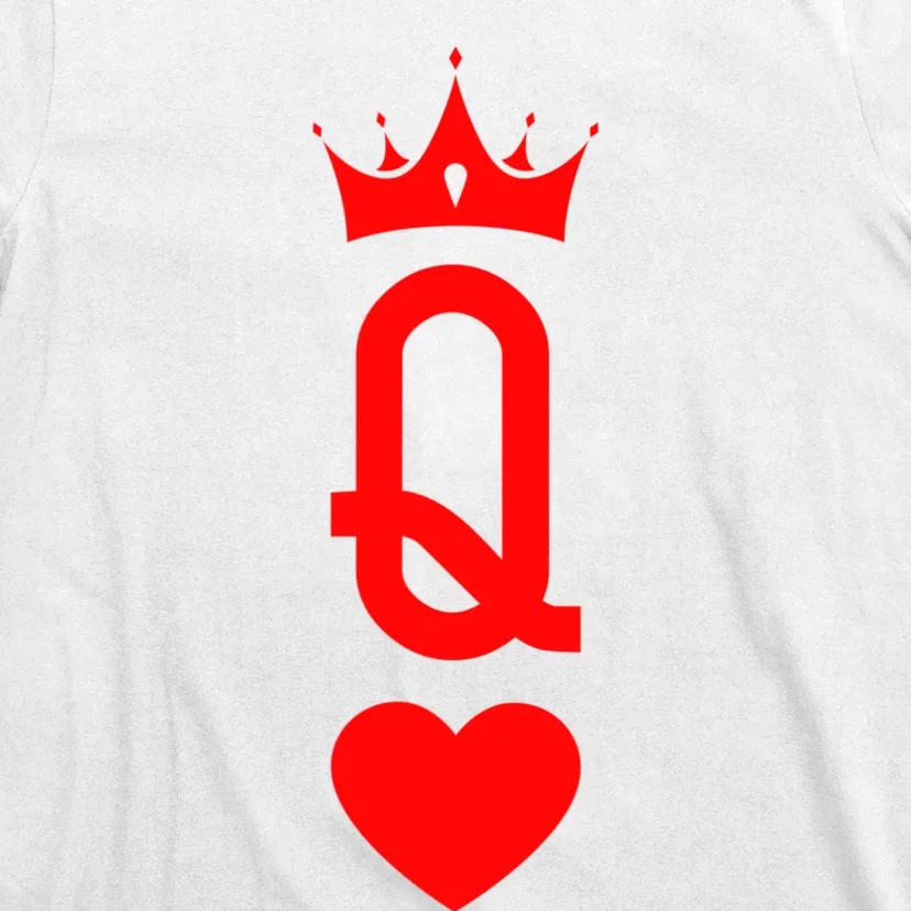 Queen Of Heart King And Queen Easy Couple Halloween Costume T-Shirt