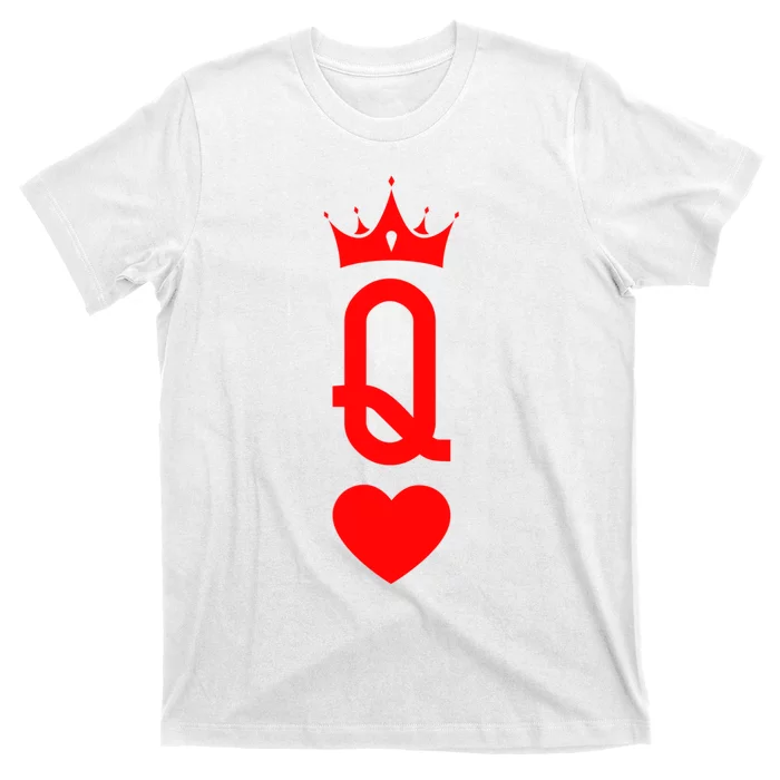 Queen Of Heart King And Queen Easy Couple Halloween Costume T-Shirt