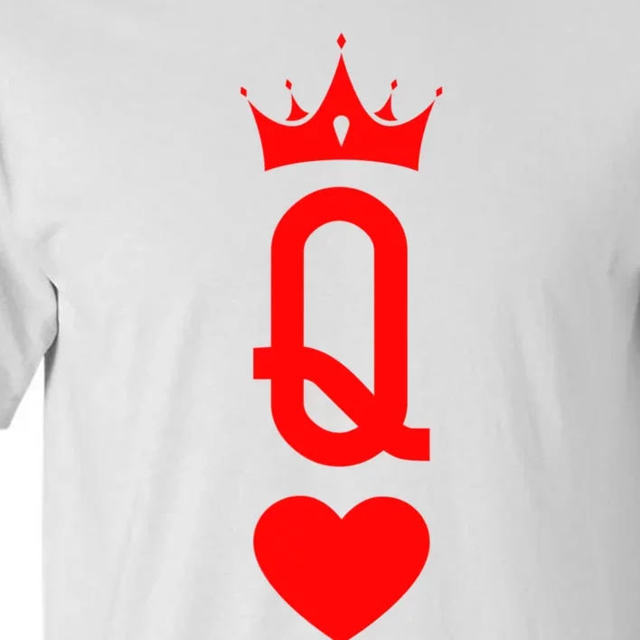 Queen Of Heart King And Queen Easy Couple Halloween Costume Tall T-Shirt