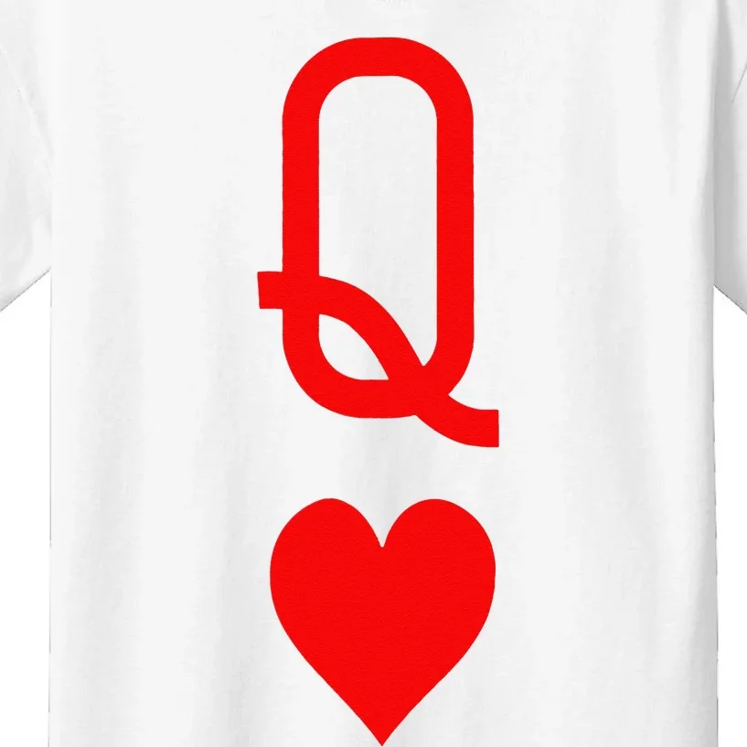 Queen Of Hearts Matching Couple Saint Valentine's Day Kids T-Shirt